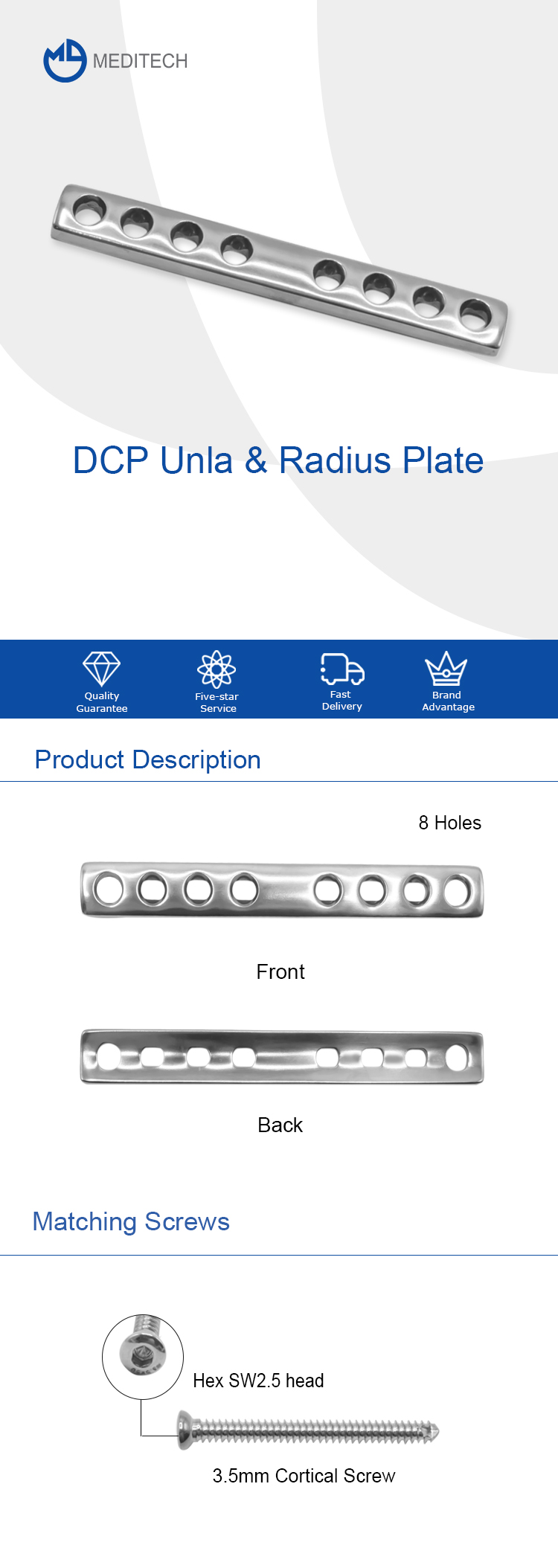 DCP UNLA & RADIUS PLATE